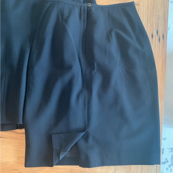 Ann Taylor Separates Double Breasted Suit‎ Black Wool Jacket Women’s 10 Skirt 8 - Picture 13 of 13